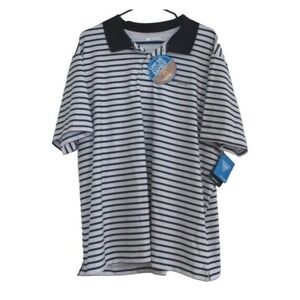 Columbia PFG Shirt Mens White Striped XL Fish Super Slack Tide Camp Vented UPF50